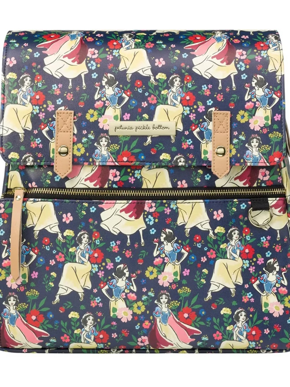 Petunia Pickle Bottom Navy Floral Snow White Print Backpack